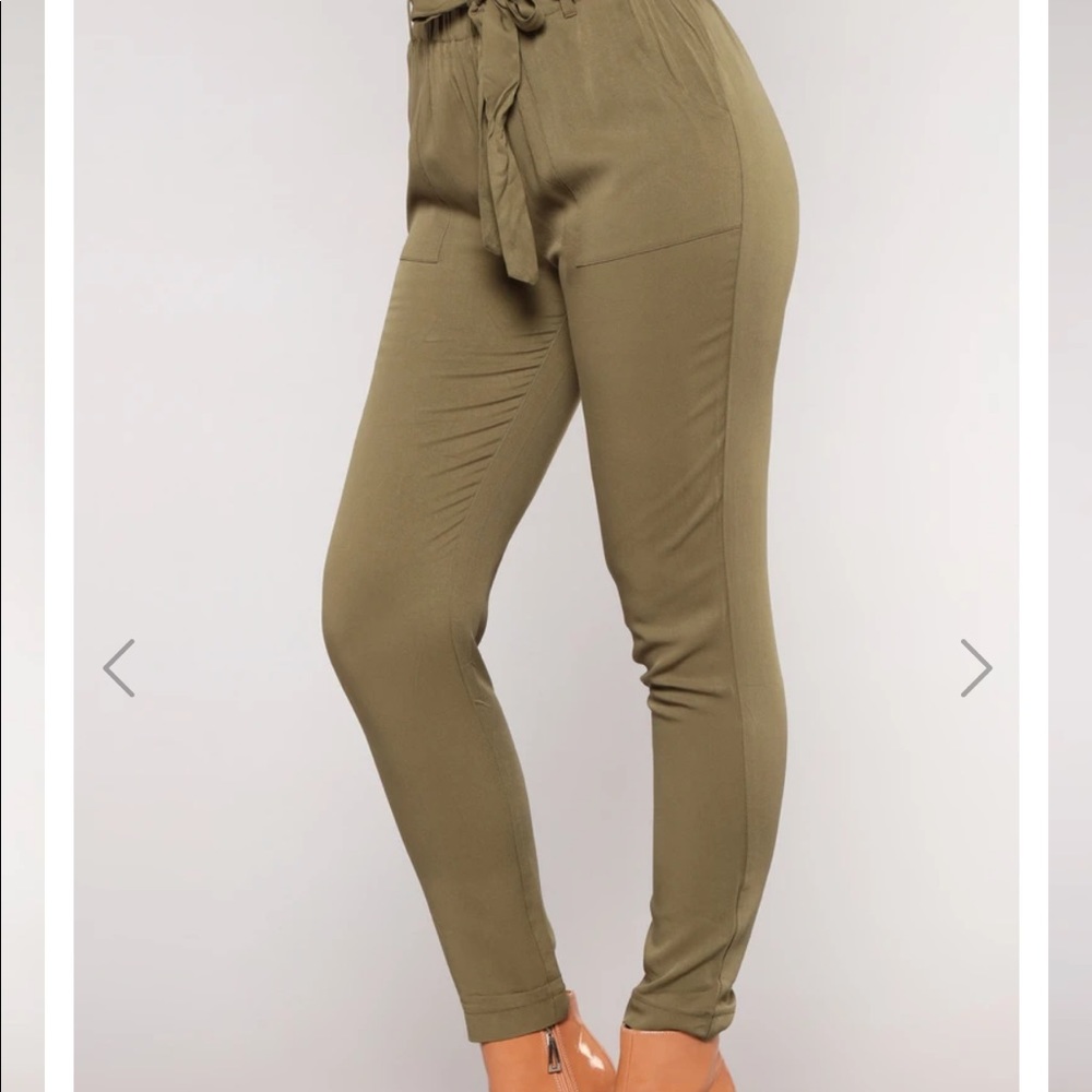 New classic tie waist pants